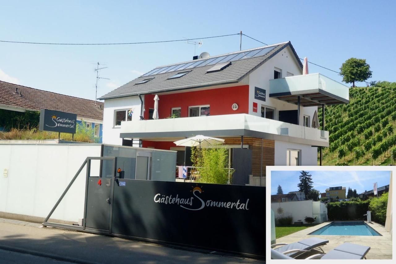Gaestehaus Sommertal Mit Pool Im Garten, Eigener Parkplatz, 800M Zum Bodensee, 300M Zur Altstadt Меерсбург Экстерьер фото